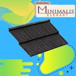 Genteng Metal Minimalis Elegan Ebony Black Tebal 0,50 mm