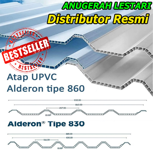 Distributor Atap UPVC Alderon Terbaru Termurah